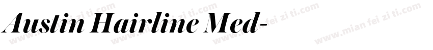 Austin Hairline Med字体转换